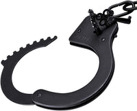 Black Metal Handcuffs with 2 Keys – Police Costume & Cosplay Prop