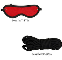 10-Piece Red Rope Restraint Kit – Adjustable Set