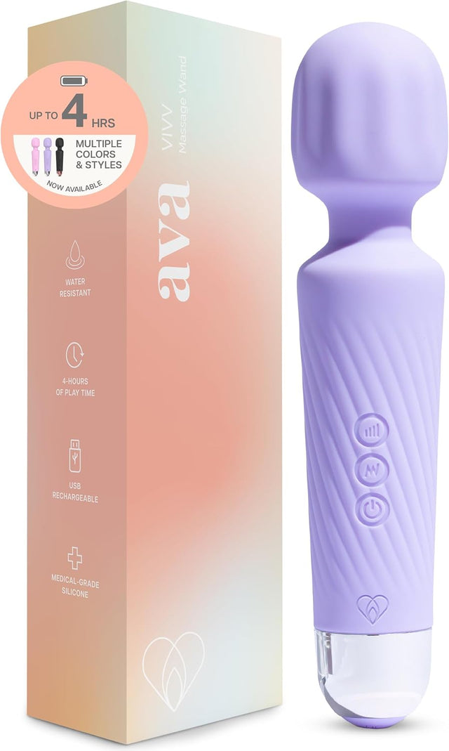 Rechargeable Personal Massager | Waterproof Silicone Vibrator with Multiple Settings