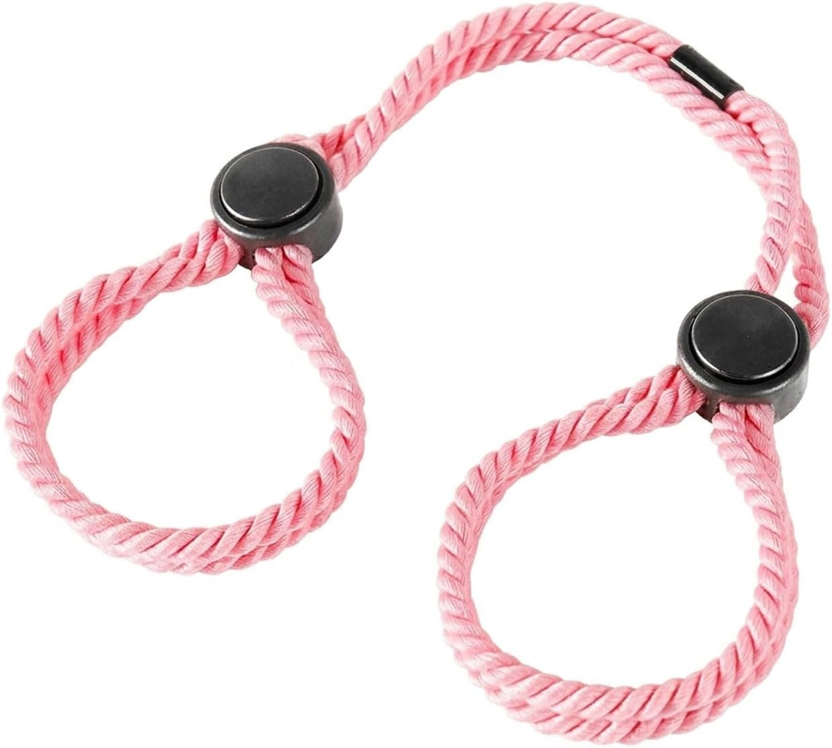 Handcuff style rope bracelet and anklet set adjustable couples accessory