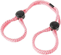 Handcuff style rope bracelet and anklet set adjustable couples accessory
