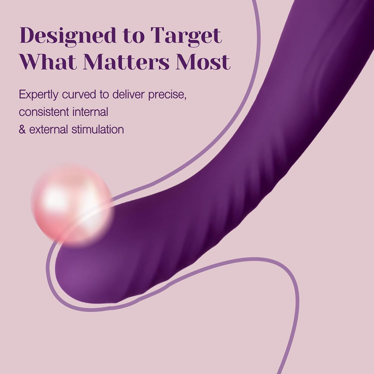 Rechargeable Silicone Personal Massager | Waterproof with 10 Vibration Modes
