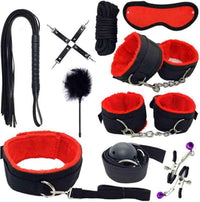 10-Piece Red Rope Restraint Kit – Adjustable Set
