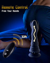Remote Control Silicone Massager | 3-in-1 Waterproof with Suction Base