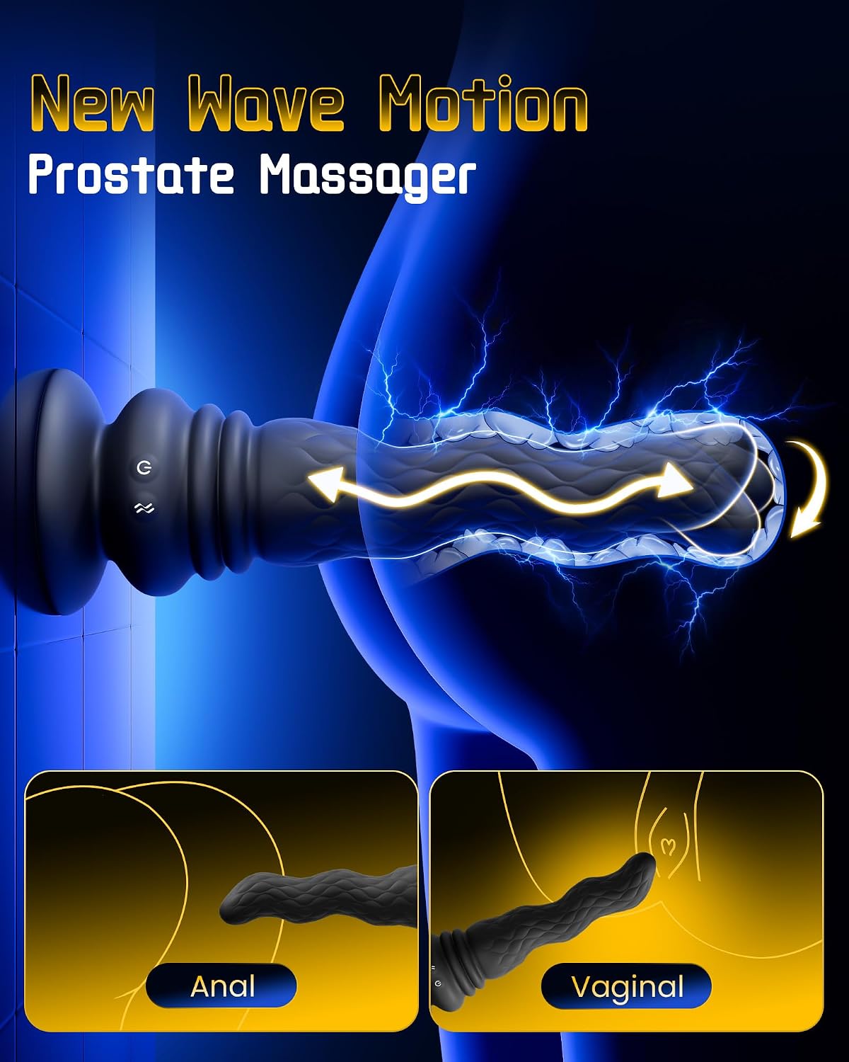 Remote Control Silicone Massager | 3-in-1 Waterproof with Suction Base