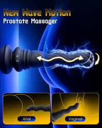 Remote Control Silicone Massager | 3-in-1 Waterproof with Suction Base