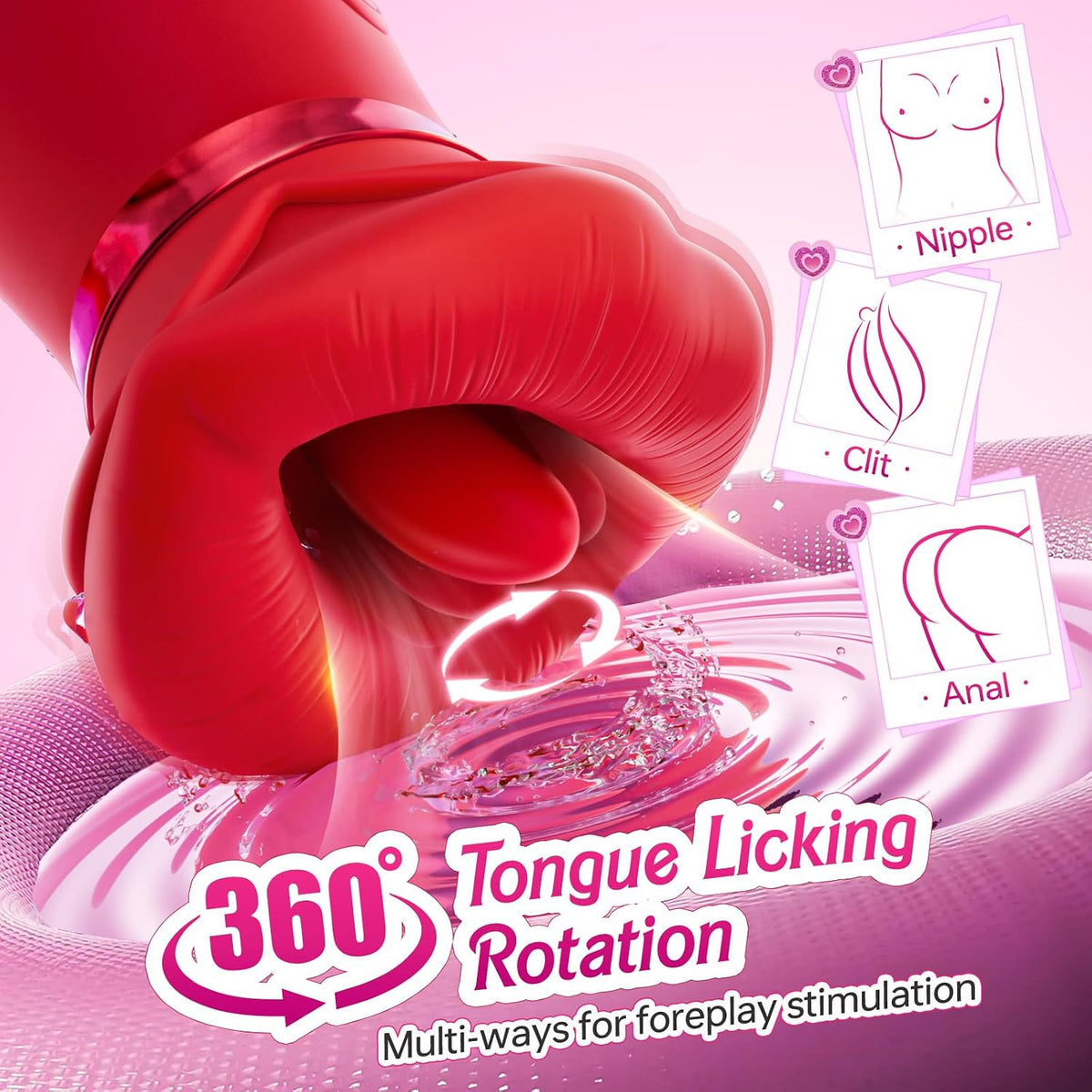 Rose Suction Personal Massager | App Controlled Waterproof Silicone Massager