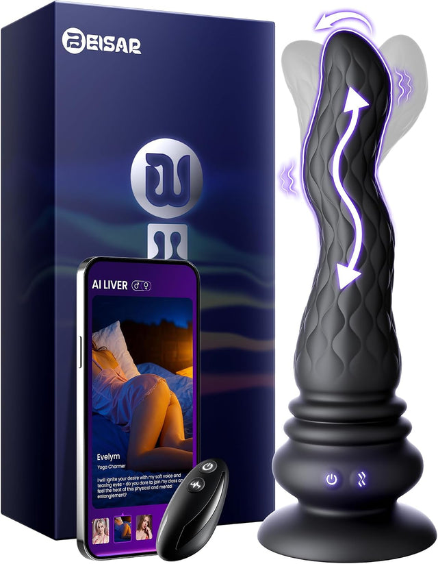 Remote Control Silicone Massager | 3-in-1 Waterproof with Suction Base