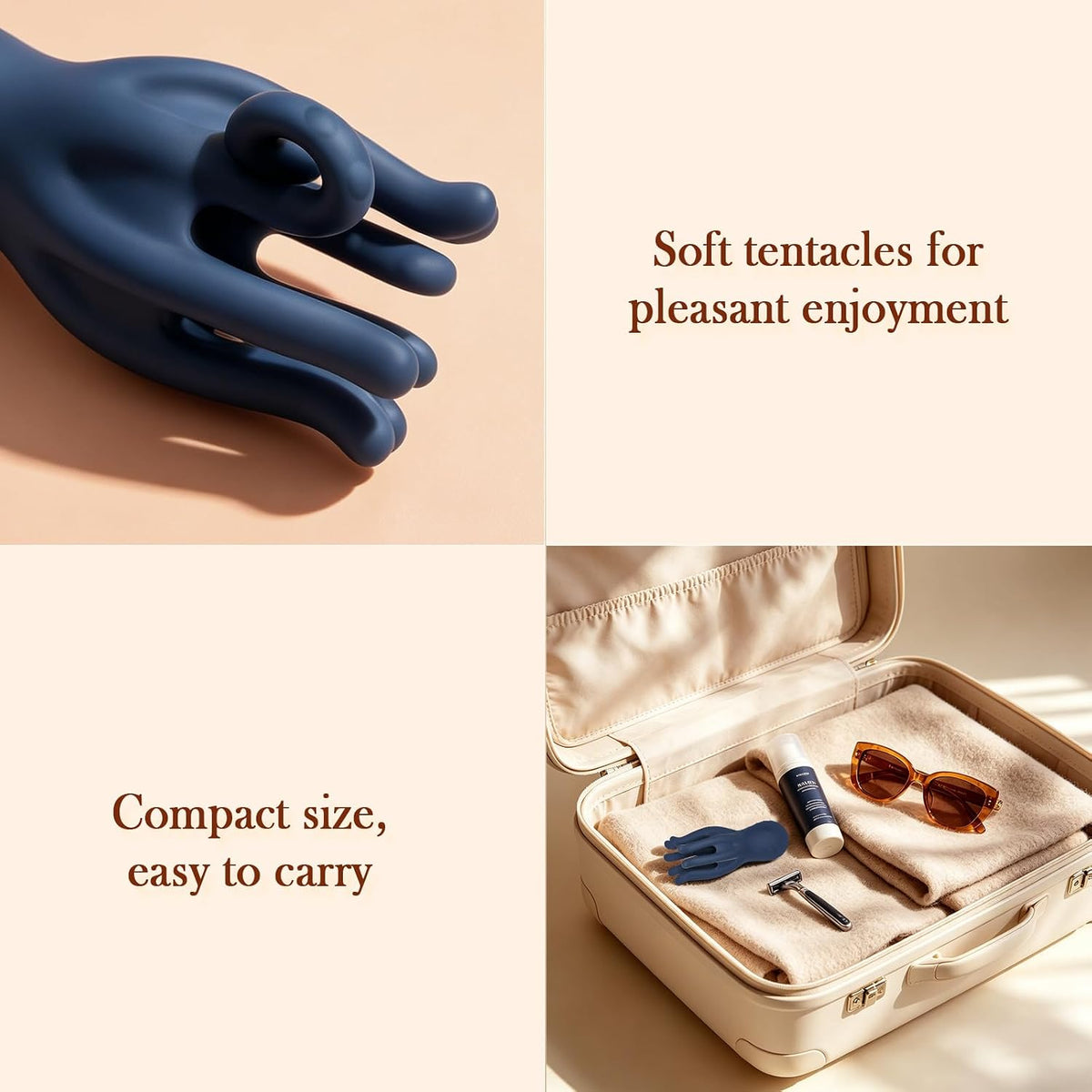 Silicone Personal Massager | 10 Vibration Modes, Waterproof Compact Design