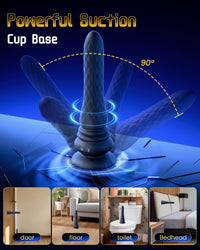 Remote Control Silicone Massager | 3-in-1 Waterproof with Suction Base