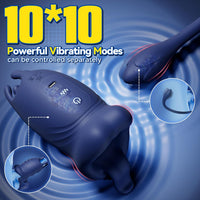 Silicone Personal Massager Set | Detachable 2-Motor with 10 Vibration Modes