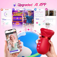 Rose Suction Personal Massager | App Controlled Waterproof Silicone Massager